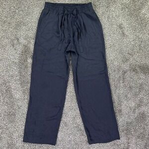 Vince Navy Drawstring Lounge Pants Womens Small Relaxed Lightweight Thin Casual